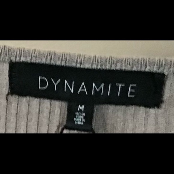 Cold shoulder beige Dynamite dress size M - Picture 3 of 3